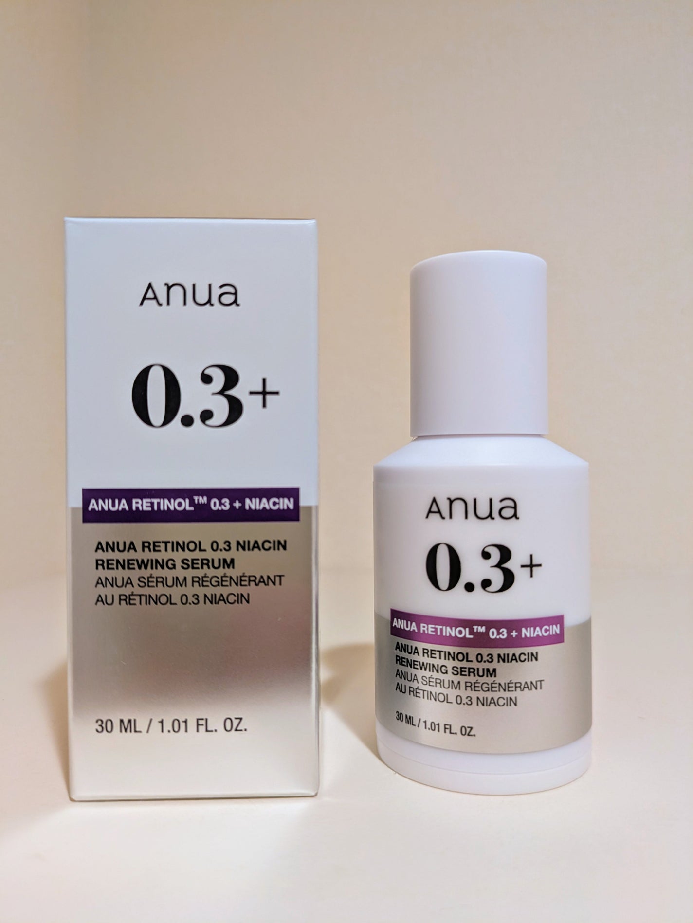 レチノール0.3 ナイアシンリニューイングセラム/Anua/美容液を使ったクチコミ(1枚目)