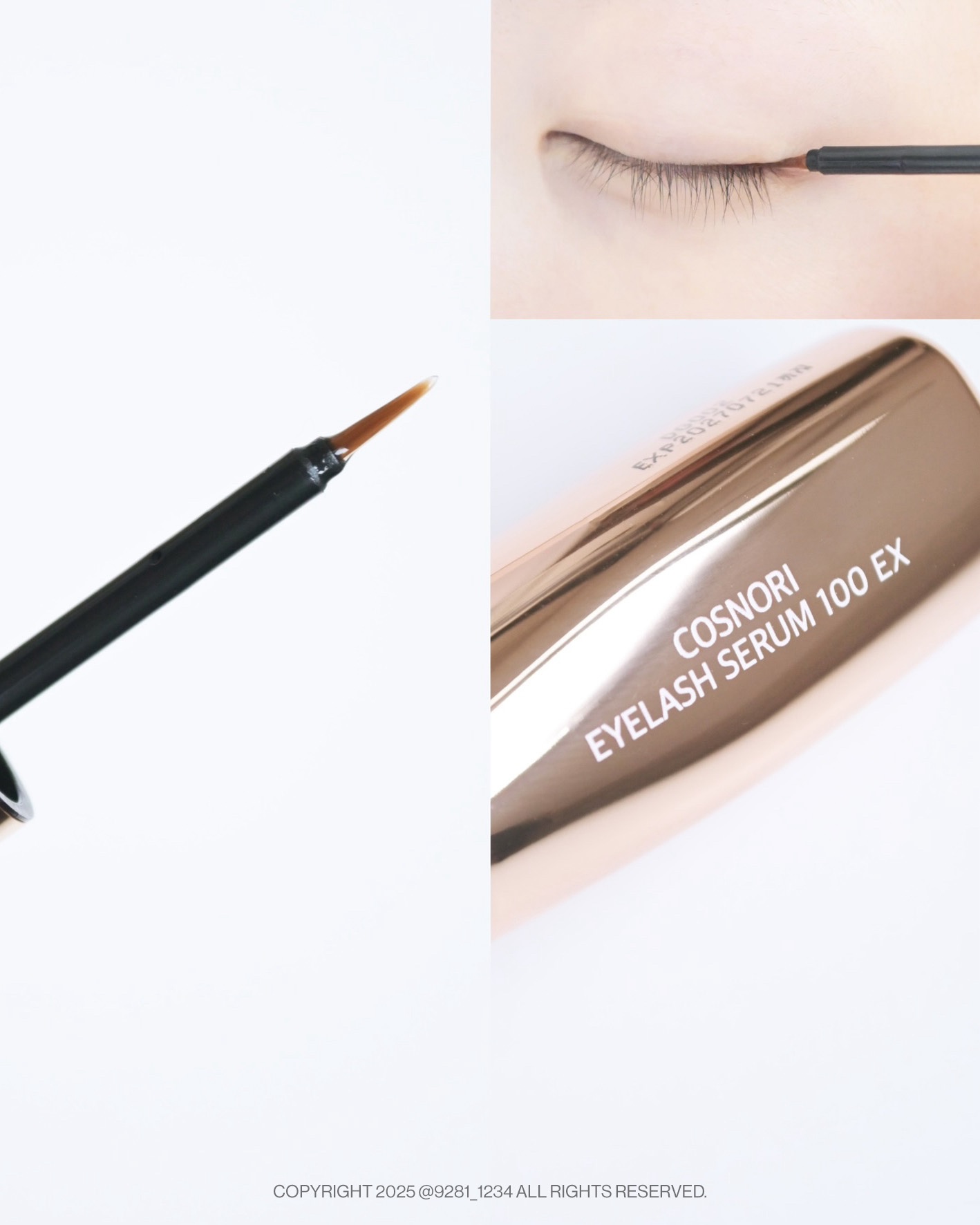 アイラッシュセラム100EX/COSNORI/まつげ美容液を使ったクチコミ（3枚目）