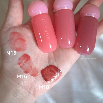 ジューシーデューイグロウティントミニ 15 ローストロベリー(ミニ限定)/dasique/リップティントを使ったクチコミ(2枚目)