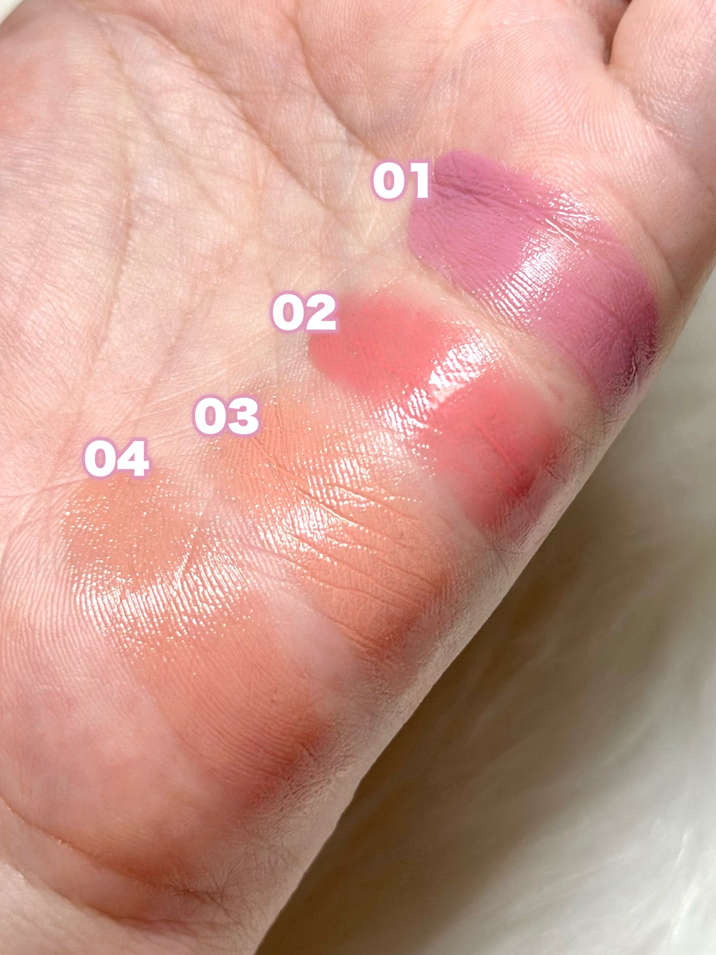 ジューシーグロウバーム/MilleFée/ジェル・クリームチークを使ったクチコミ(8枚目)