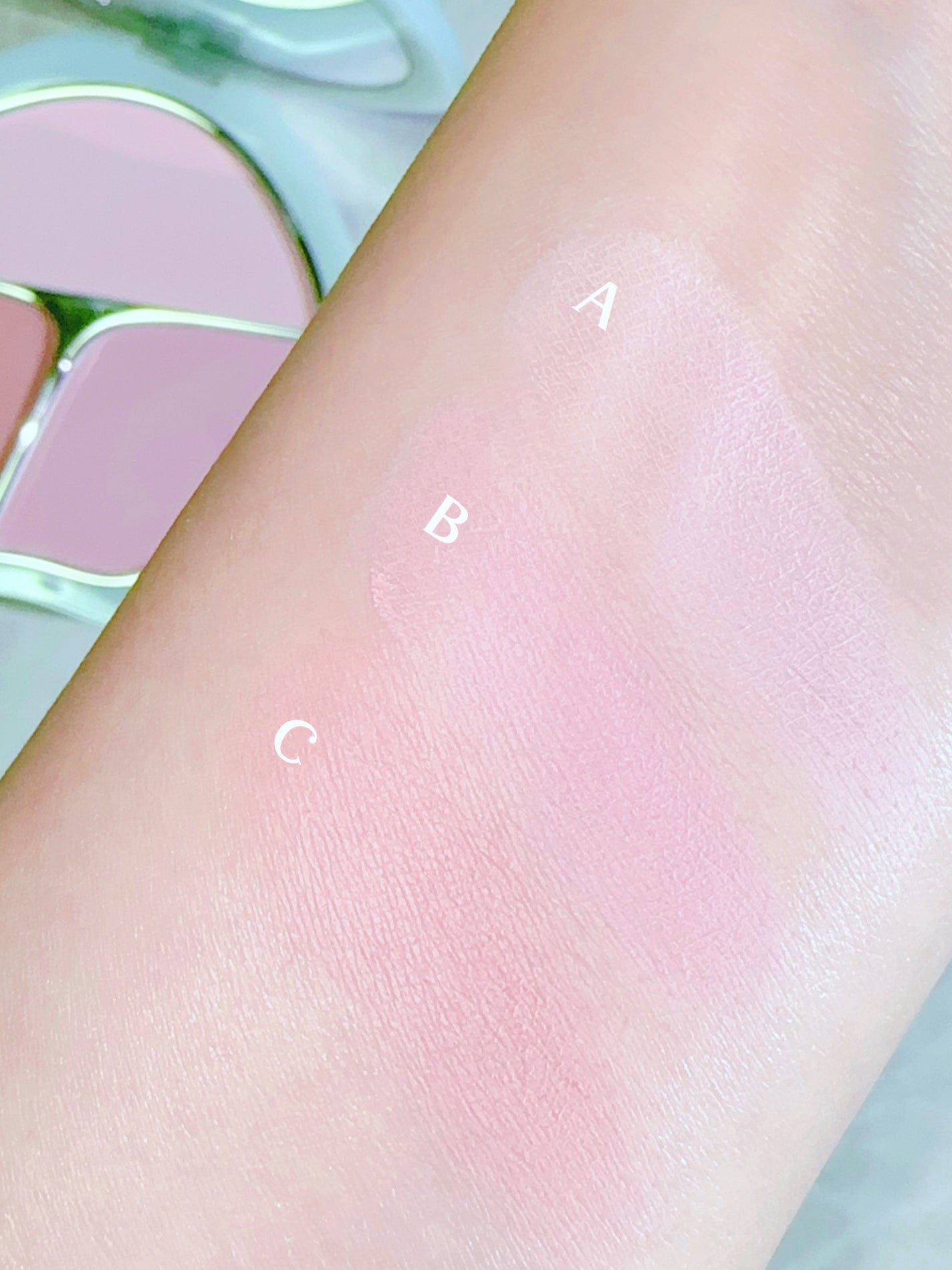 TIMAGE 3色チークパレット/TIMAGE/パウダーチークを使ったクチコミ(4枚目)