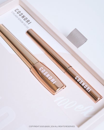 アイラッシュセラム100EX/COSNORI/まつげ美容液を使ったクチコミ(4枚目)