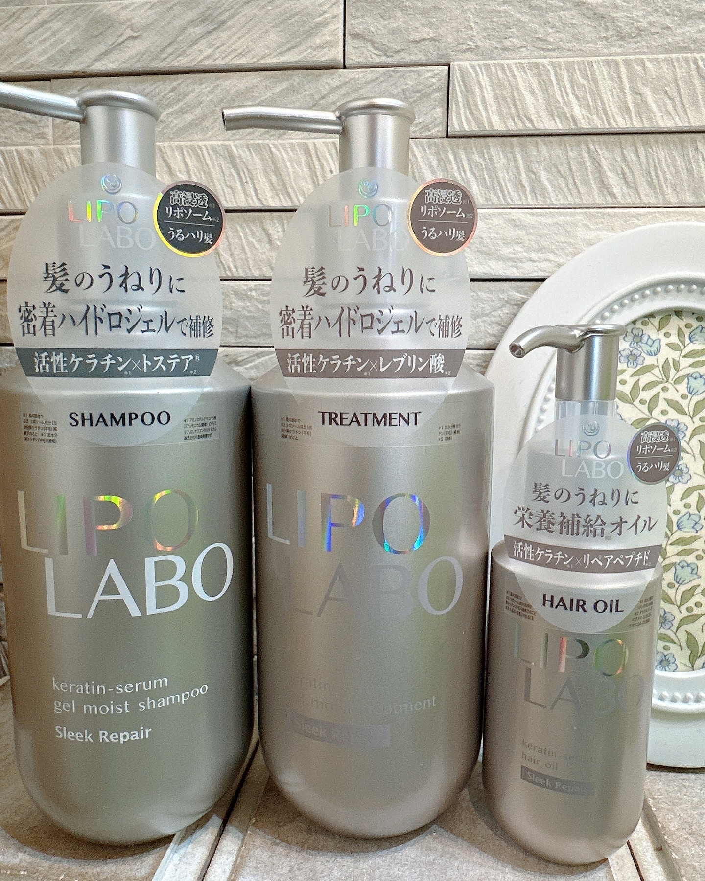 リポ ラボ ケラチンセラム ジェルモイスト シャンプー /トリートメントスリークリペア＊/LIPO　LABO/市販シャンプーを使ったクチコミ（3枚目）