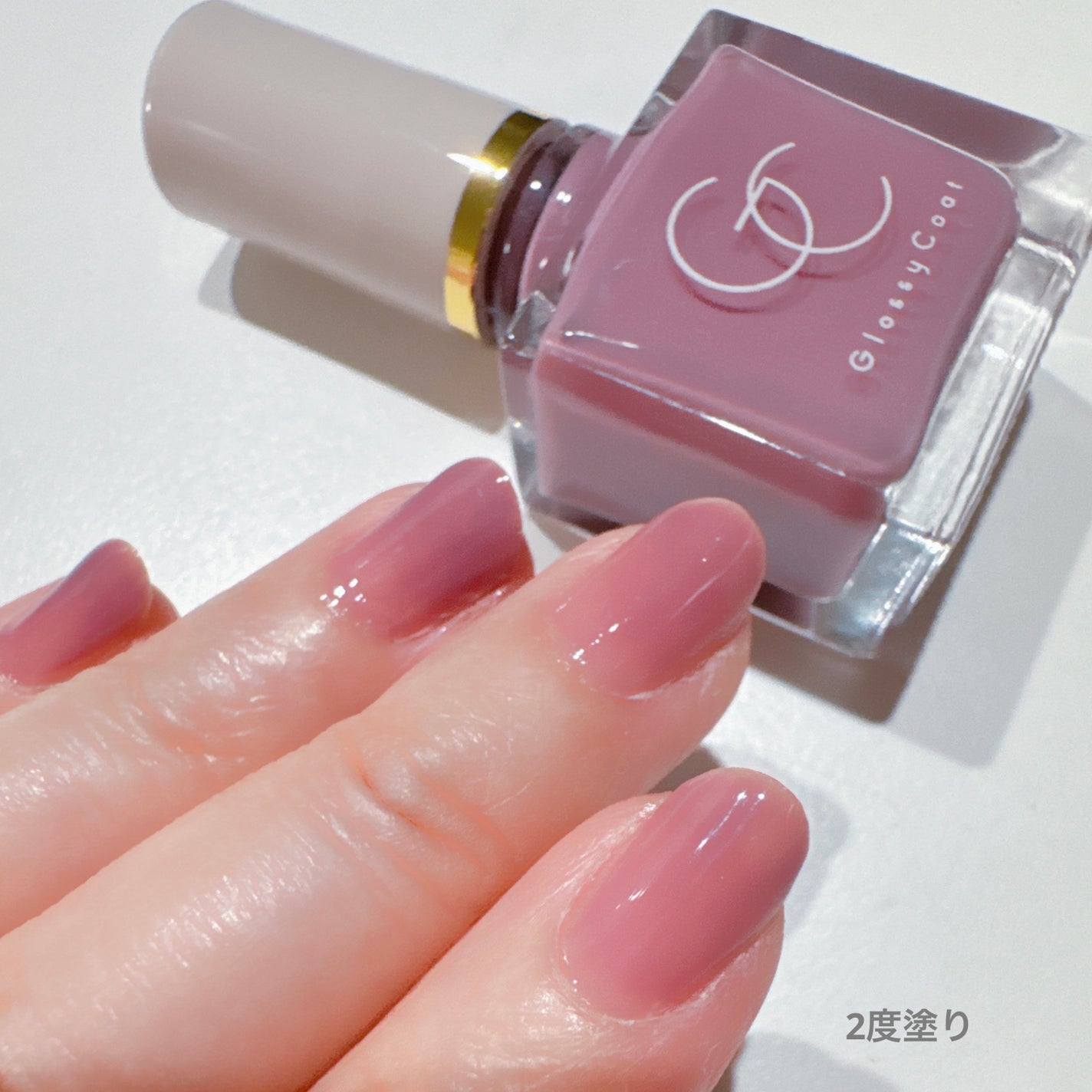 グロッシーコート/スキューズミー/オールインワンネイルを使ったクチコミ(3枚目)