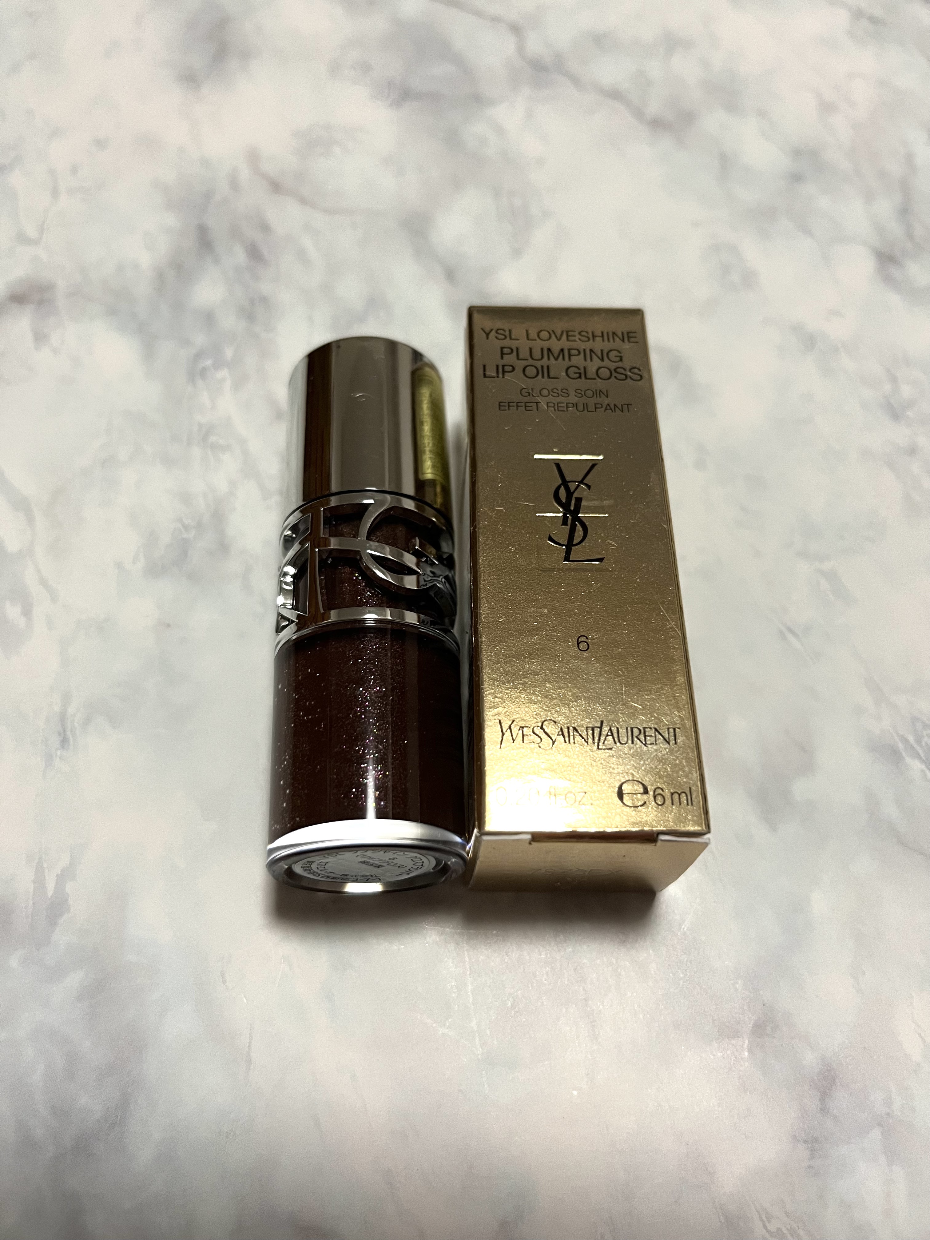 YSL ラブシャイン グロスプランパー #6 エスプレッソ スターダスト/YVES SAINT LAURENT BEAUTE/リップグロスを使ったクチコミ（1枚目）