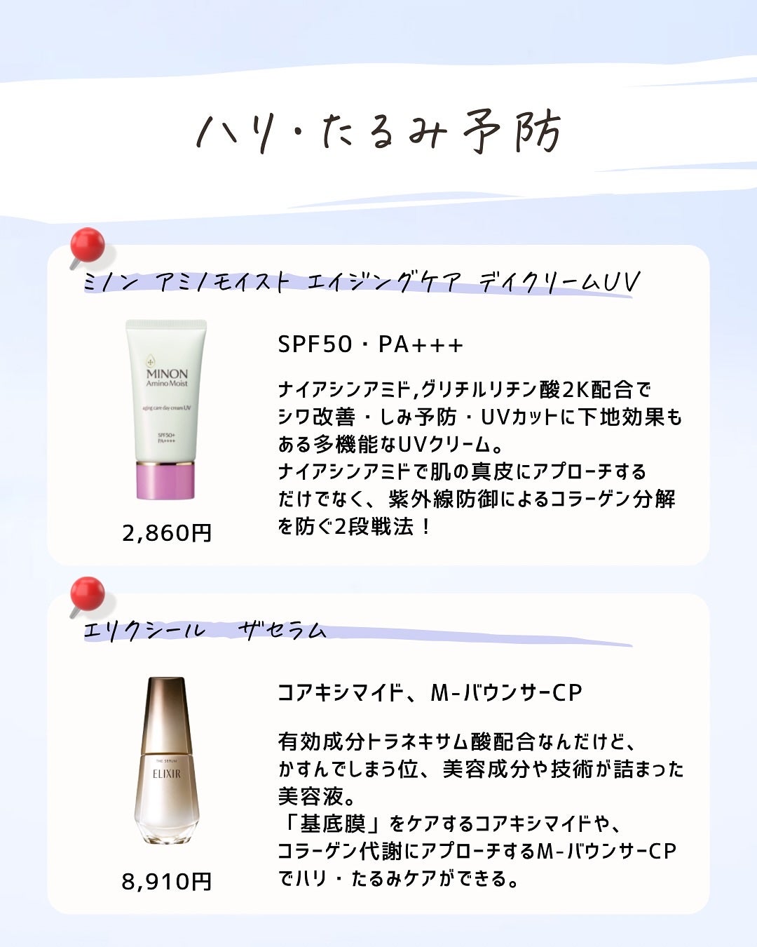 とまと村長@化粧品研究者 on LIPS 「悩み別の商品をアイテム問わずまとめました!化粧水、美容液、日焼..」(3枚目)