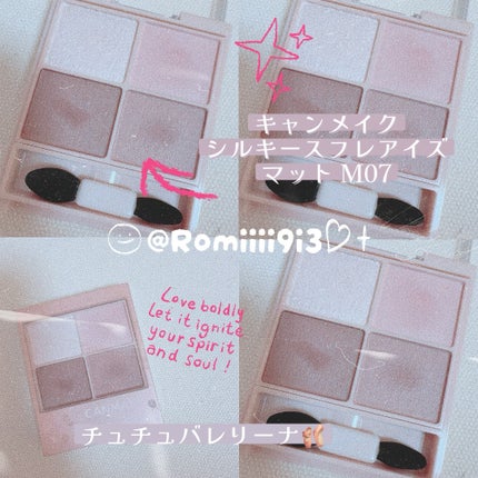 シルキースフレアイズ(マットタイプ)/キャンメイク/アイシャドウパレットを使ったクチコミ(1枚目)