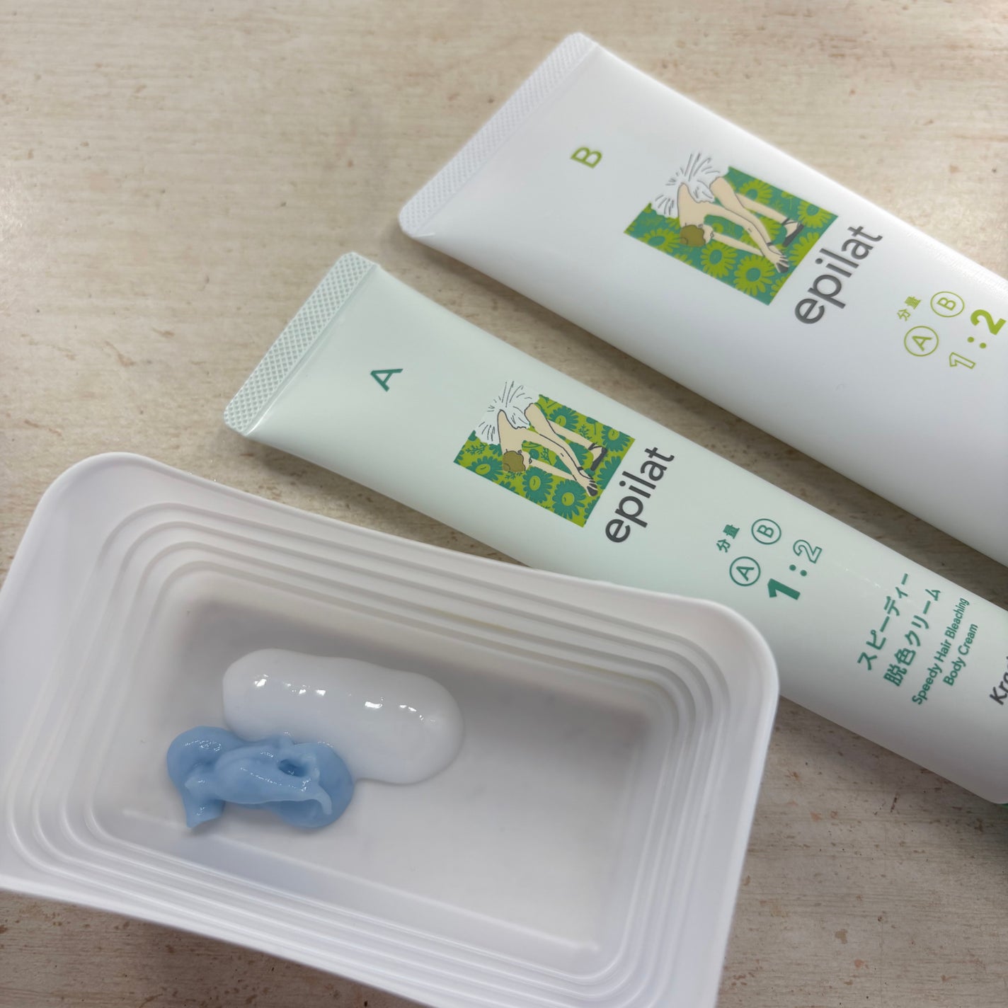 脱色クリーム スピーディー/エピラット/ムダ毛ケアを使ったクチコミ(3枚目)