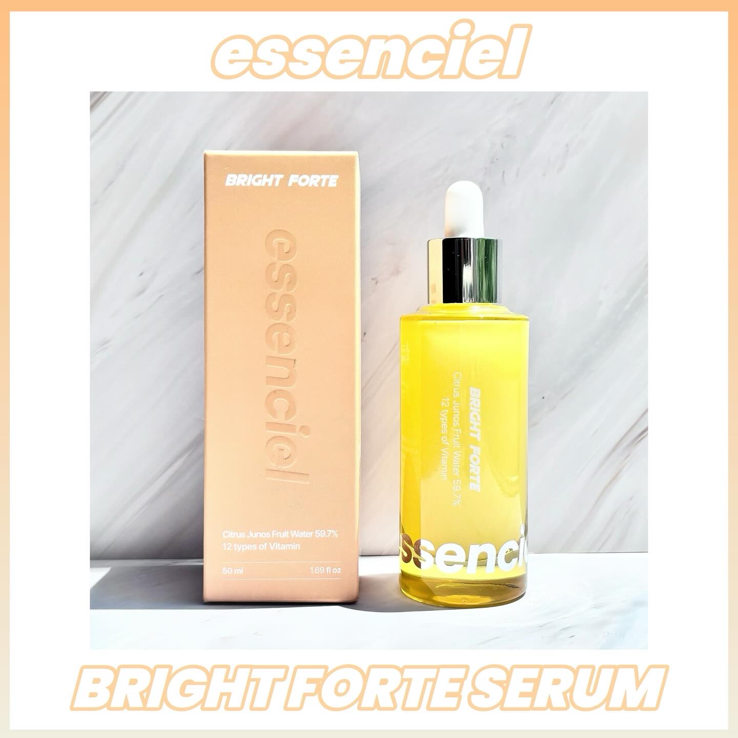 Bright Forte Ampoule/essenciel/美容液を使ったクチコミ（1枚目）