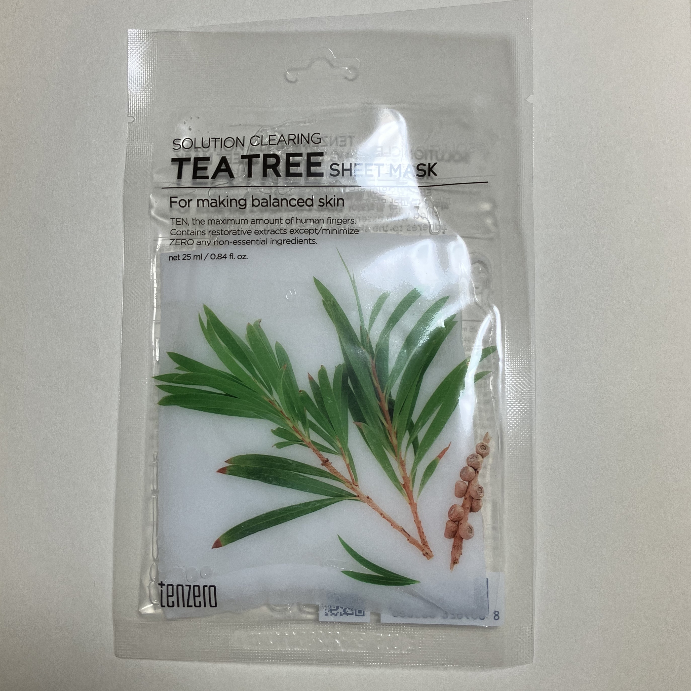 ソリューションクリアリングティーツリーシートマスク/tenzero/シートマスク・パックを使ったクチコミ（1枚目）