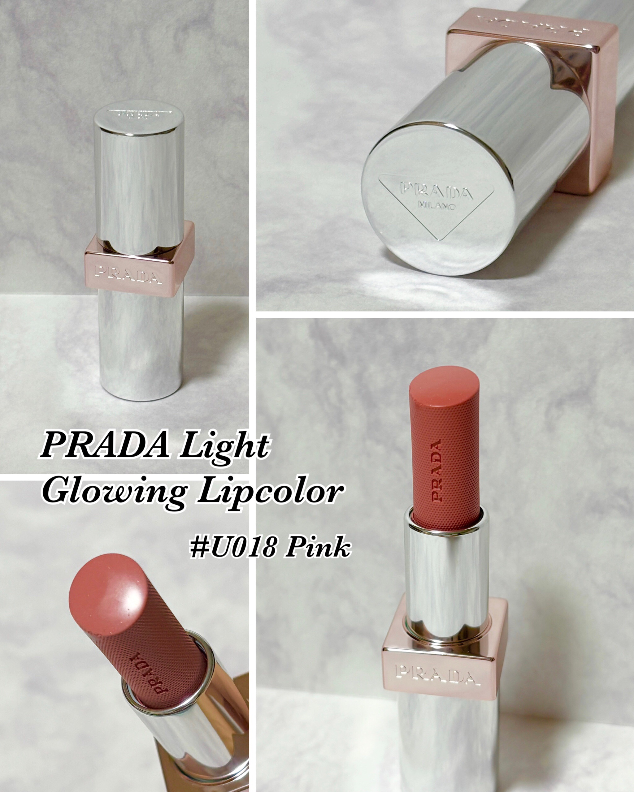 プラダ ライト グローイング リップバーム U018 ピンク/PRADA BEAUTY/リップバームを使ったクチコミ（2枚目）