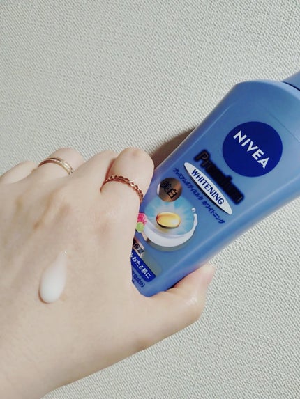 プレミアムボディミルク ホワイトニング【医薬部外品】 /ニベア/ボディミルクを使ったクチコミ(1枚目)