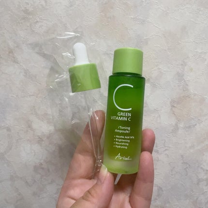 アリウル グリーンビタミンC トーニングセラム(アンプル)/Ariul/美容液を使ったクチコミ(4枚目)