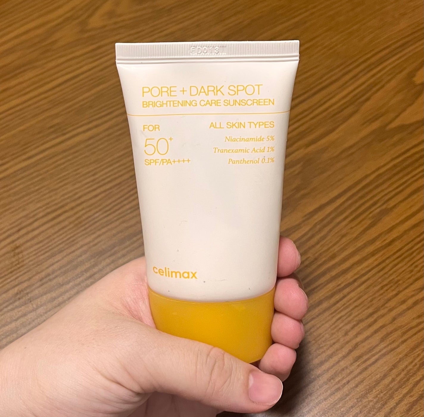 ポアブライトニングケアサンクリーム/celimax/日焼け止めクリームを使ったクチコミ(1枚目)