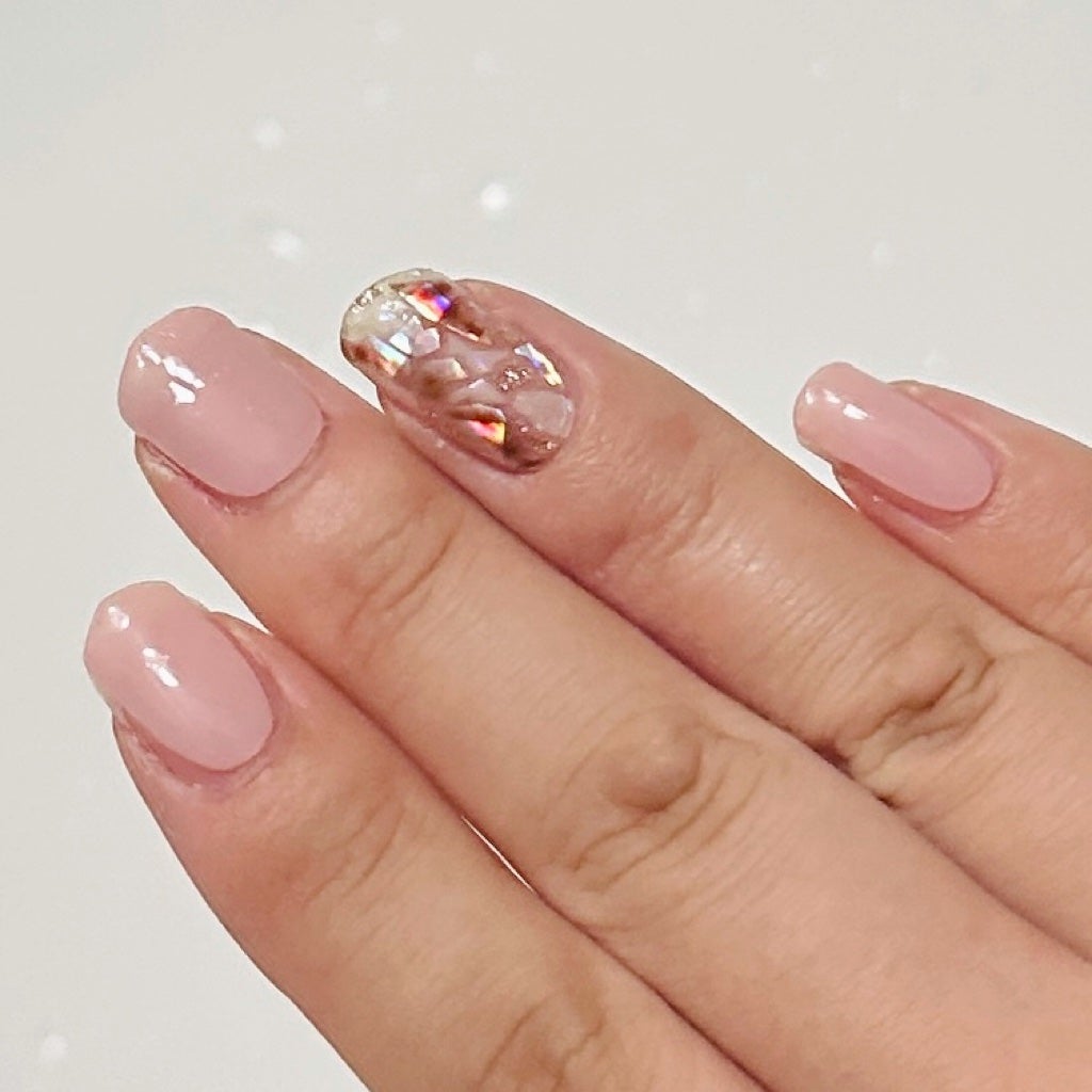 セミキュアジェルネイル(ハンド)/ohora/ネイルシールを使ったクチコミ(4枚目)