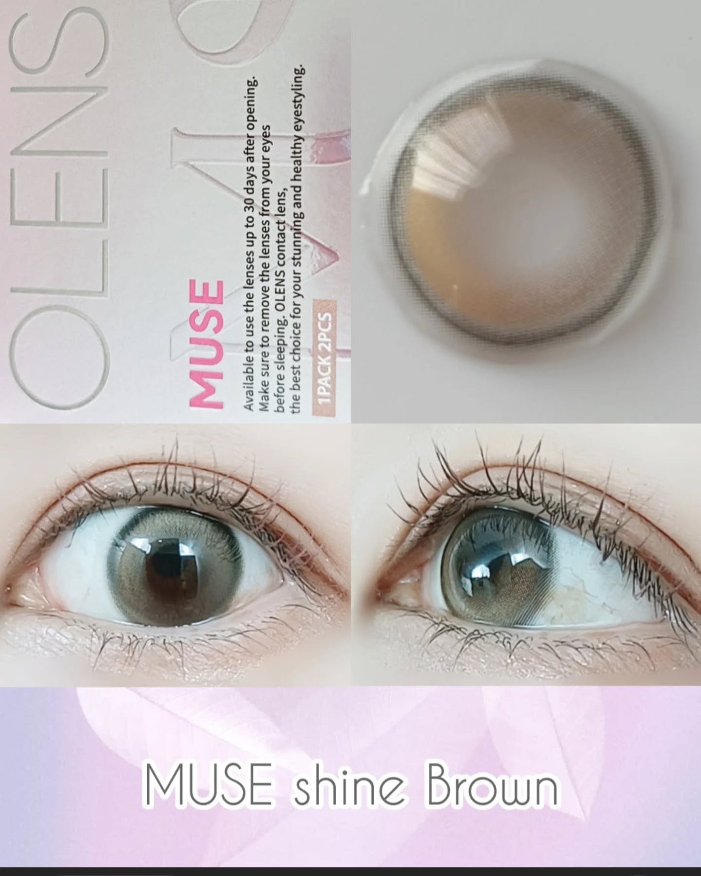 MUSE 1month/OLENS/1ヶ月(1MONTH)カラコンを使ったクチコミ(3枚目)