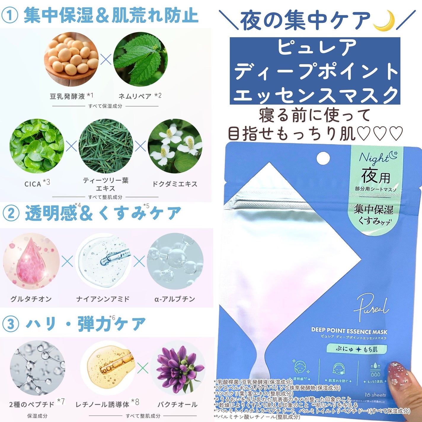 ピュレア グロッシーポイントエッセンスマスク/ピュレア/シートマスク・パックを使ったクチコミ(5枚目)