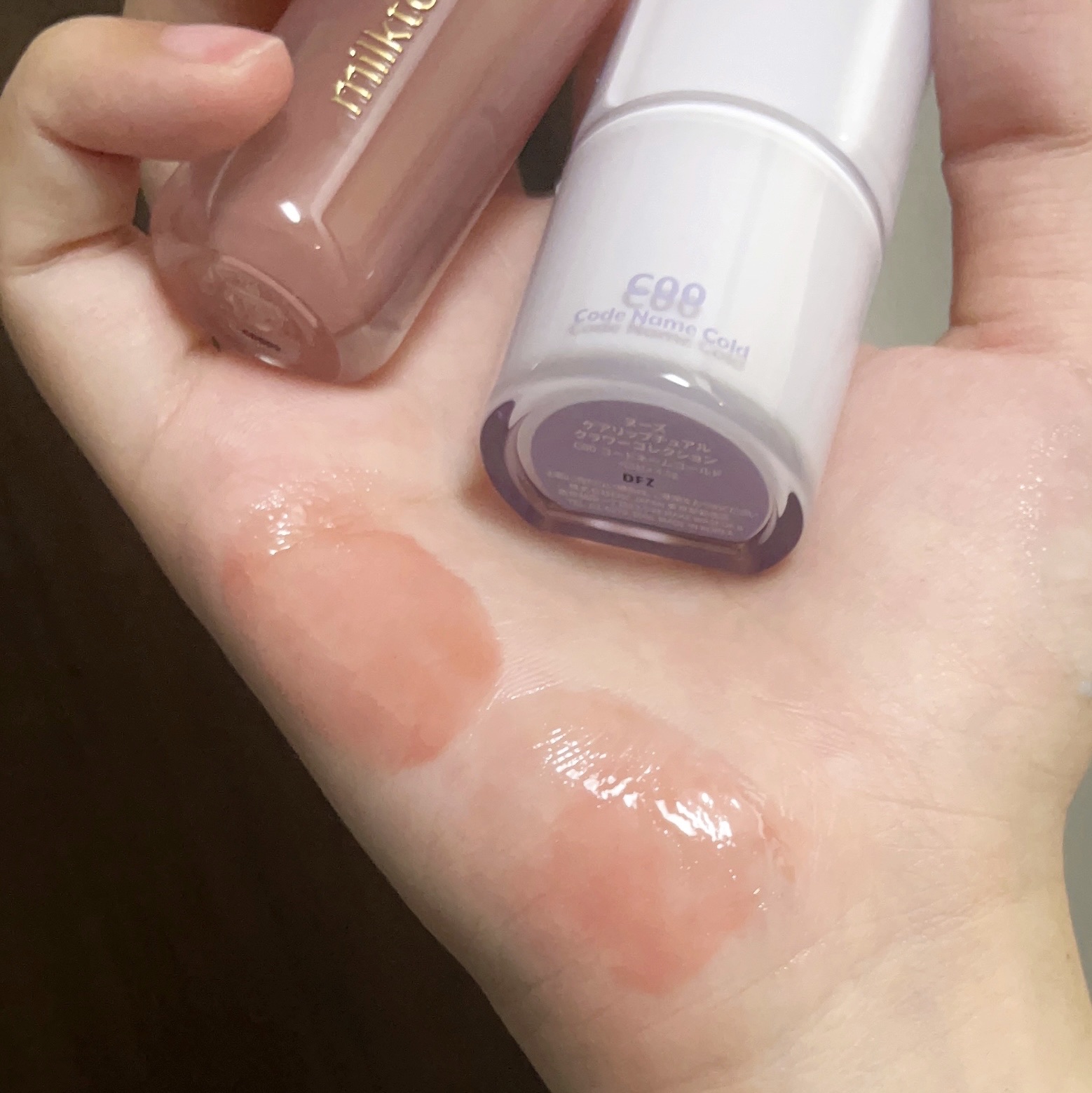 ケアリップチュアル C00 コードネームコールド/nuse/口紅を使ったクチコミ（2枚目）