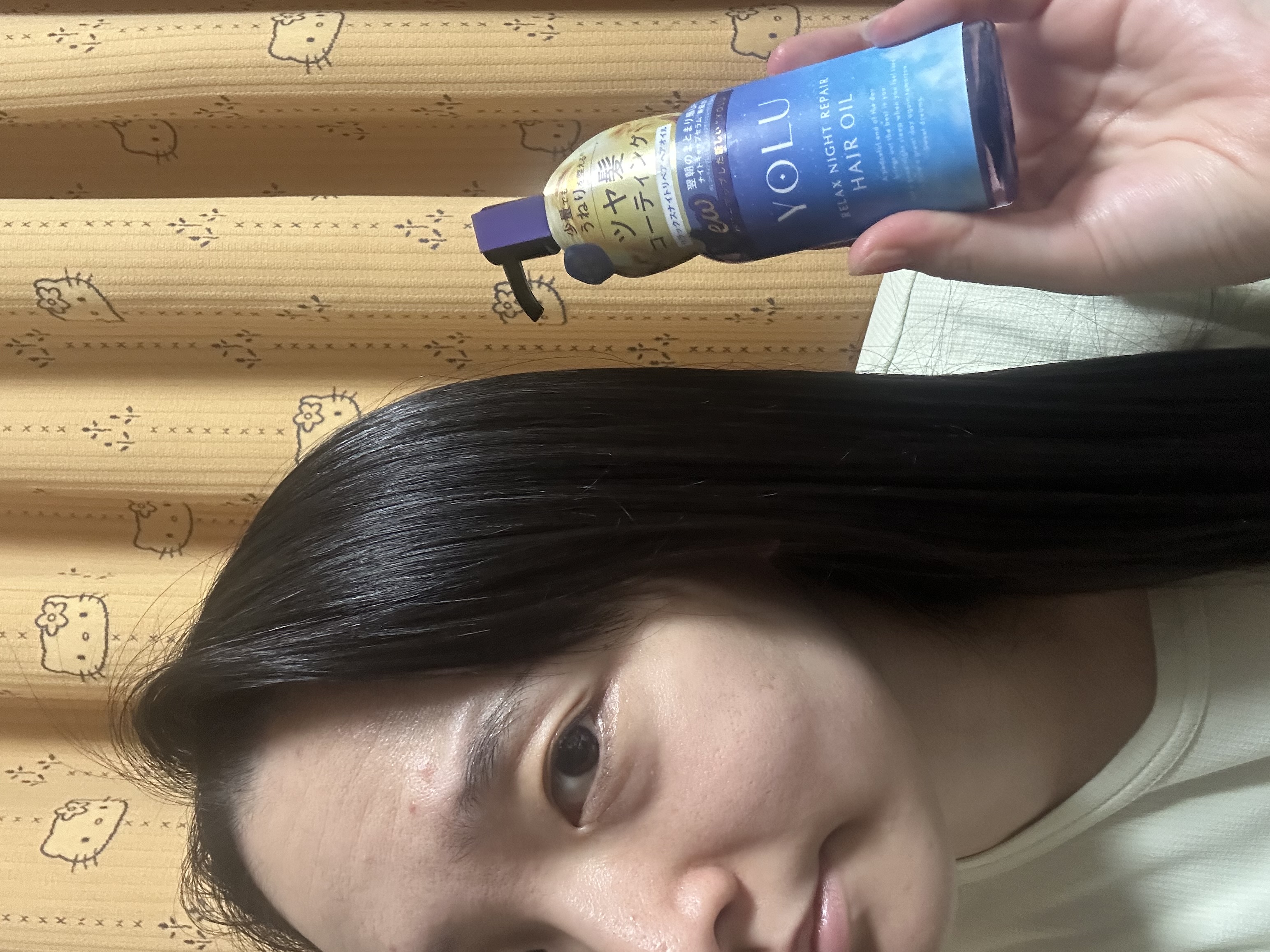 ヨル　リラックスナイトリペアヘアオイル/YOLU/ヘアオイルを使ったクチコミ（2枚目）