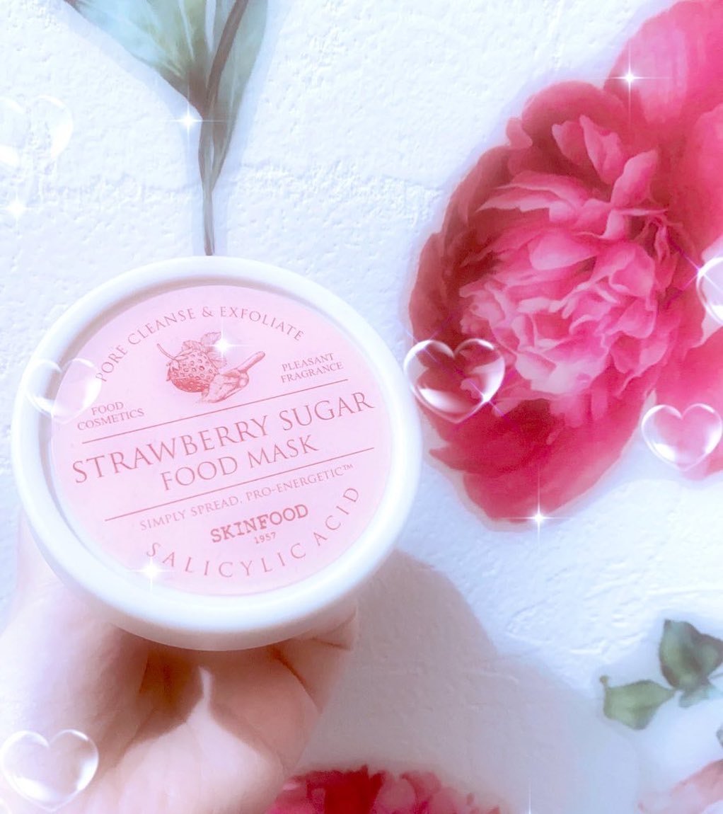 ストロベリーシュガー フードマスク/SKINFOOD/洗い流すパック・マスクを使ったクチコミ（1枚目）