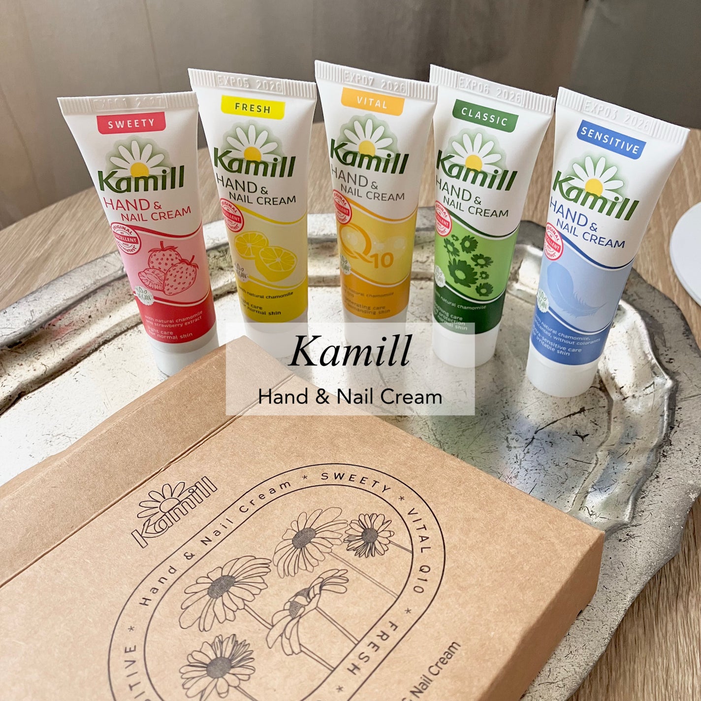 ハンド&ネイルクリームミニ 企画セット30ml*5/カミール/その他キットセットを使ったクチコミ(1枚目)