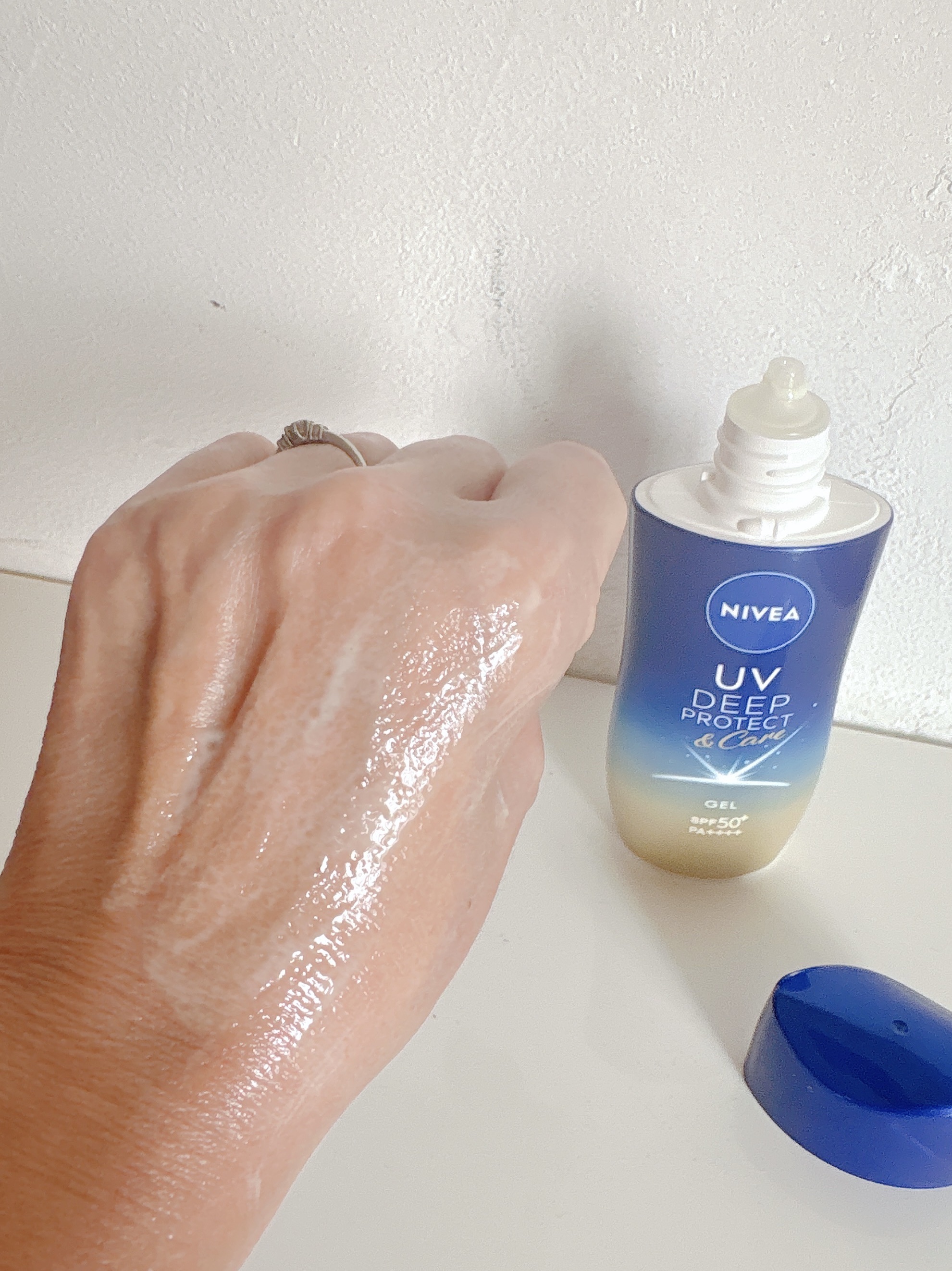 ニベアUV ディープ プロテクト＆ケア ジェル/ニベア/日焼け止めジェルを使ったクチコミ（3枚目）