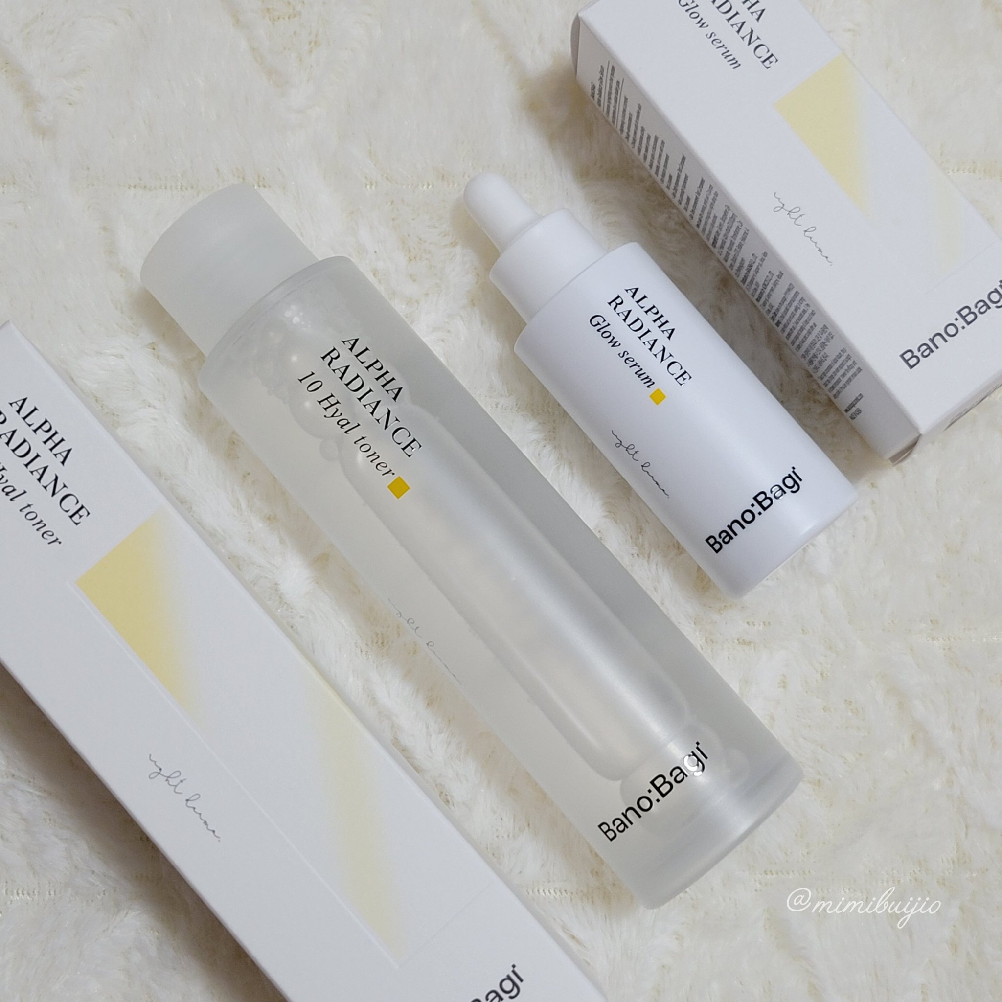 アルファラディアンス10ヒヤトナー/BANOBAGI/化粧水を使ったクチコミ（1枚目）