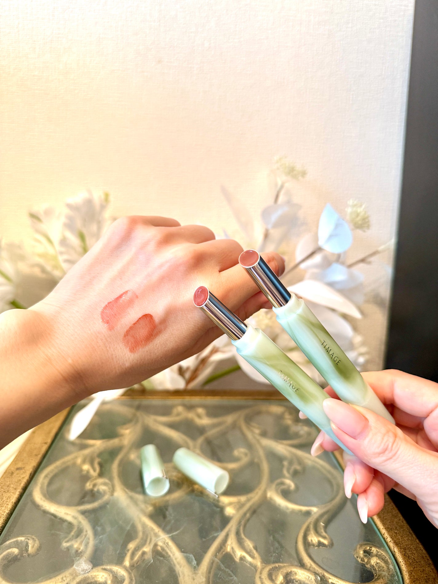 エッセンスリップジェル/TIMAGE/口紅を使ったクチコミ(5枚目)