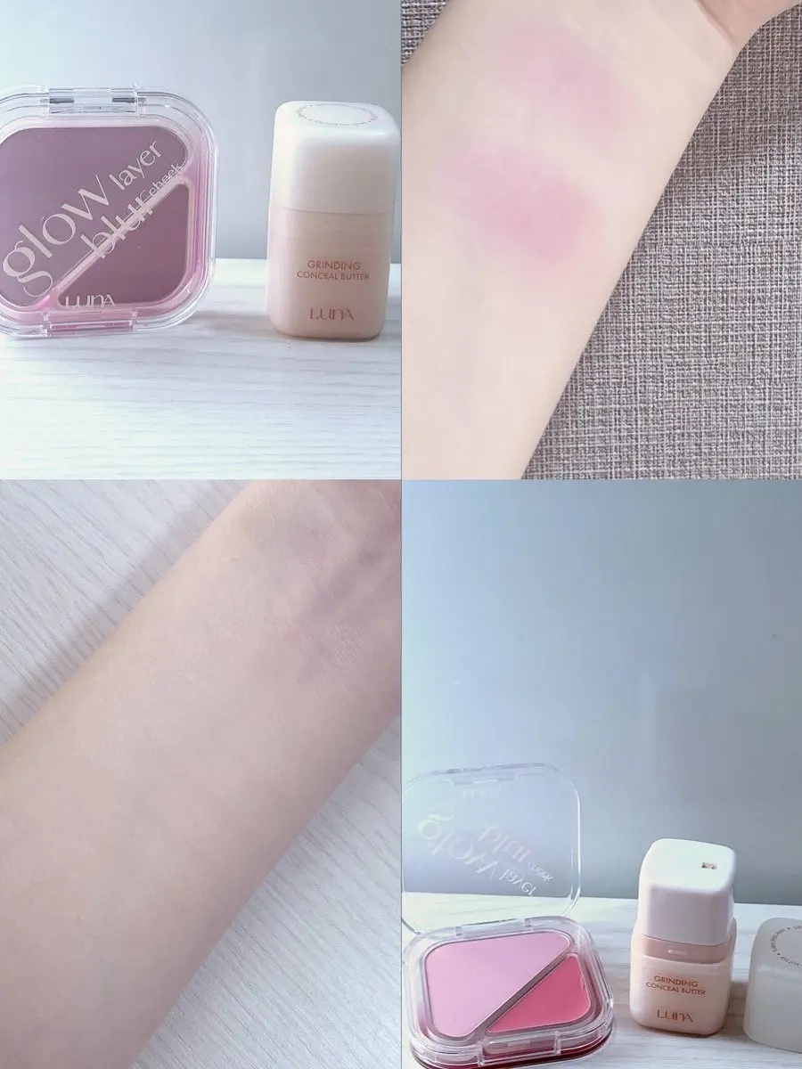 グローレイヤーブラーチーク 05 スリーピーピンク/LUNA/パウダーチークを使ったクチコミ（1枚目）