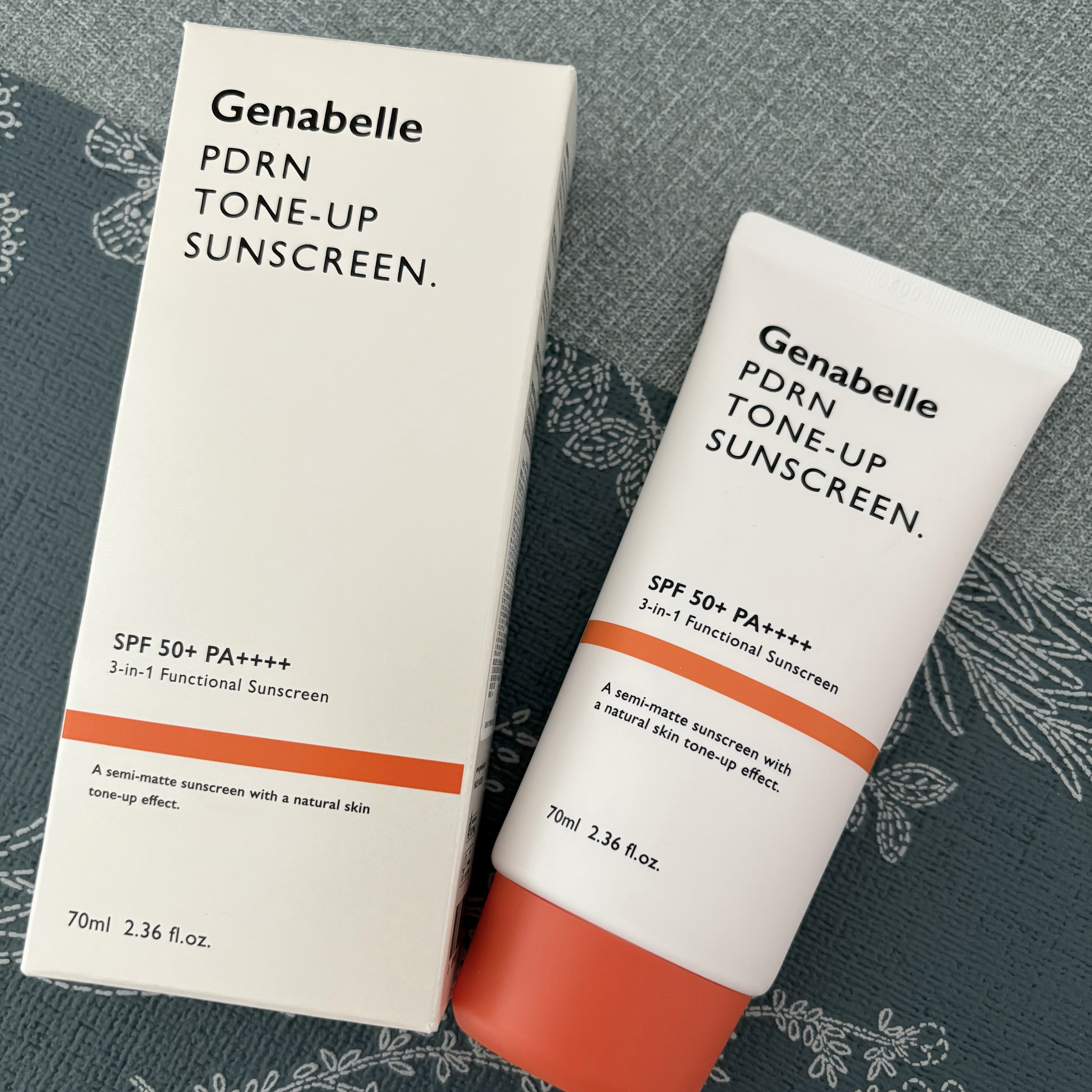 PDRNデューイートーンアップサンスクリーン/Genabelle/日焼け止めミルクを使ったクチコミ（1枚目）