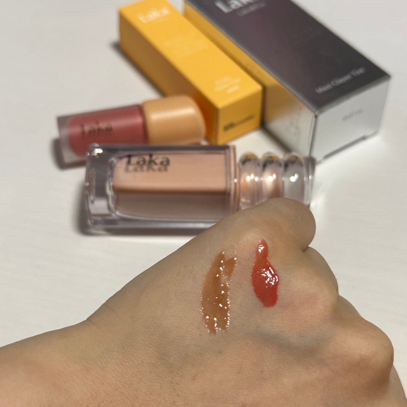 ラカ マキシグレイヤーティント/Laka/リップティントを使ったクチコミ(2枚目)