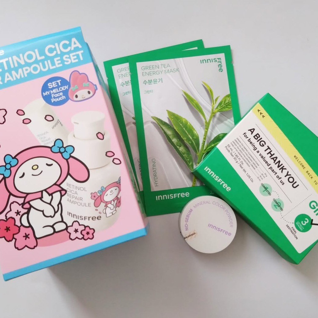 ノーセバム　ミネラルカラーパウダー　 バイオレット/innisfree/ルースパウダーを使ったクチコミ（2枚目）