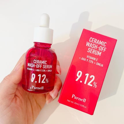 AHA 9.12 オミジャ 陶器肌 ウォッシュオフ セラム/parnell/美容液を使ったクチコミ(4枚目)