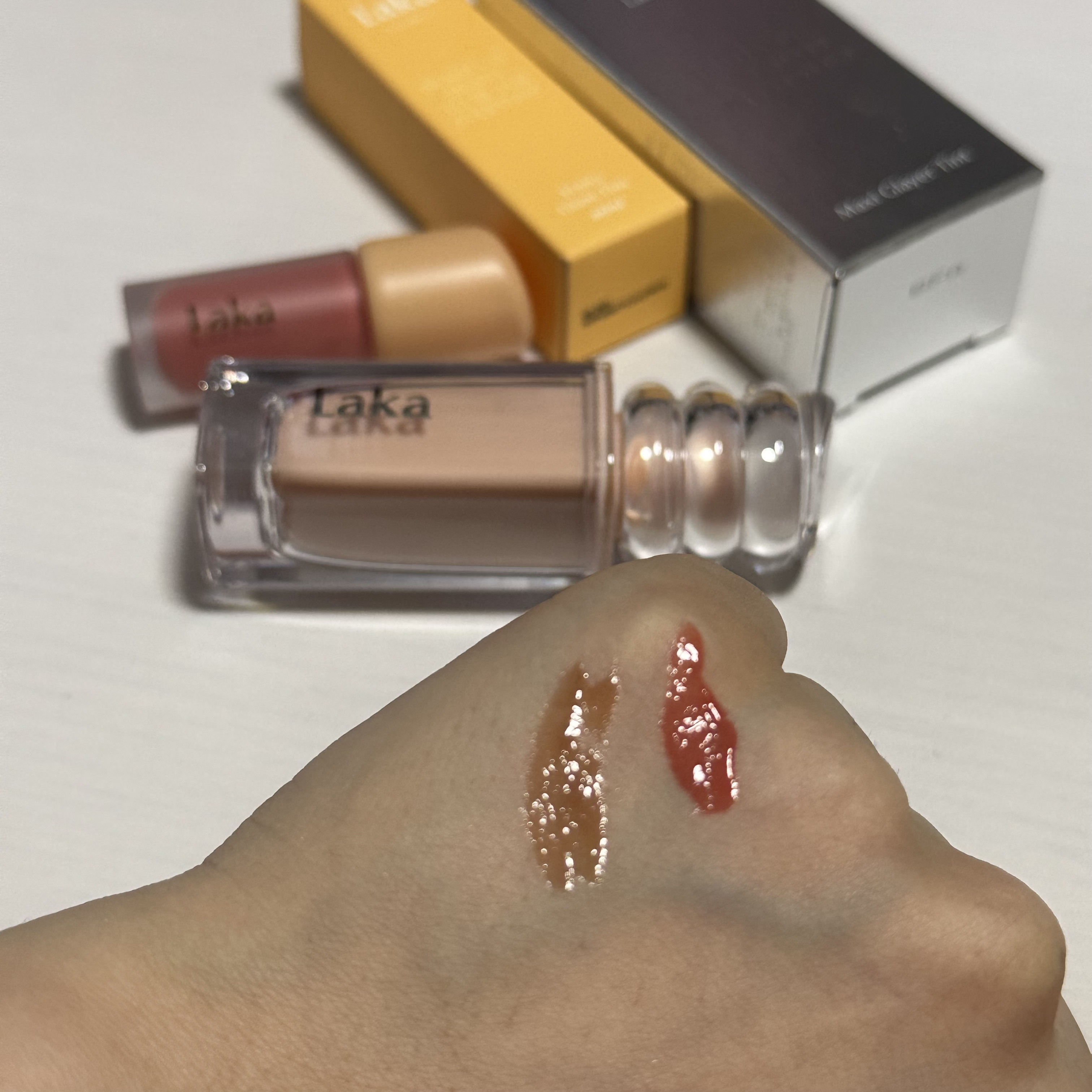 ラカ　マキシグレイヤーティント/Laka/リップティントを使ったクチコミ（3枚目）