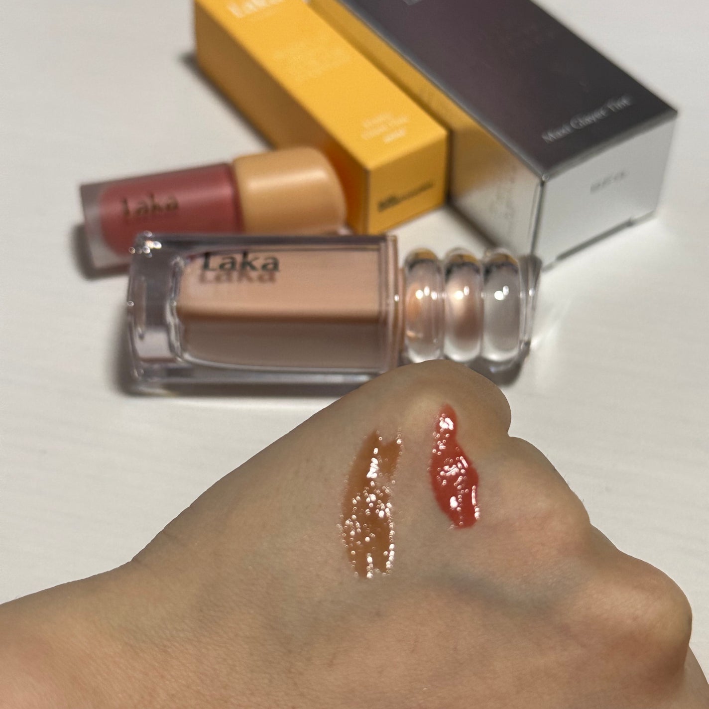 ラカ マキシグレイヤーティント/Laka/リップティントを使ったクチコミ(3枚目)