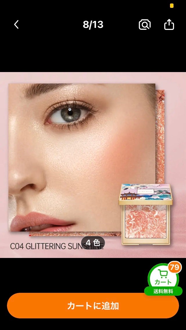 長相思シリーズ 9色アイシャドウパレット/CATKIN/アイシャドウパレットを使ったクチコミ(6枚目)