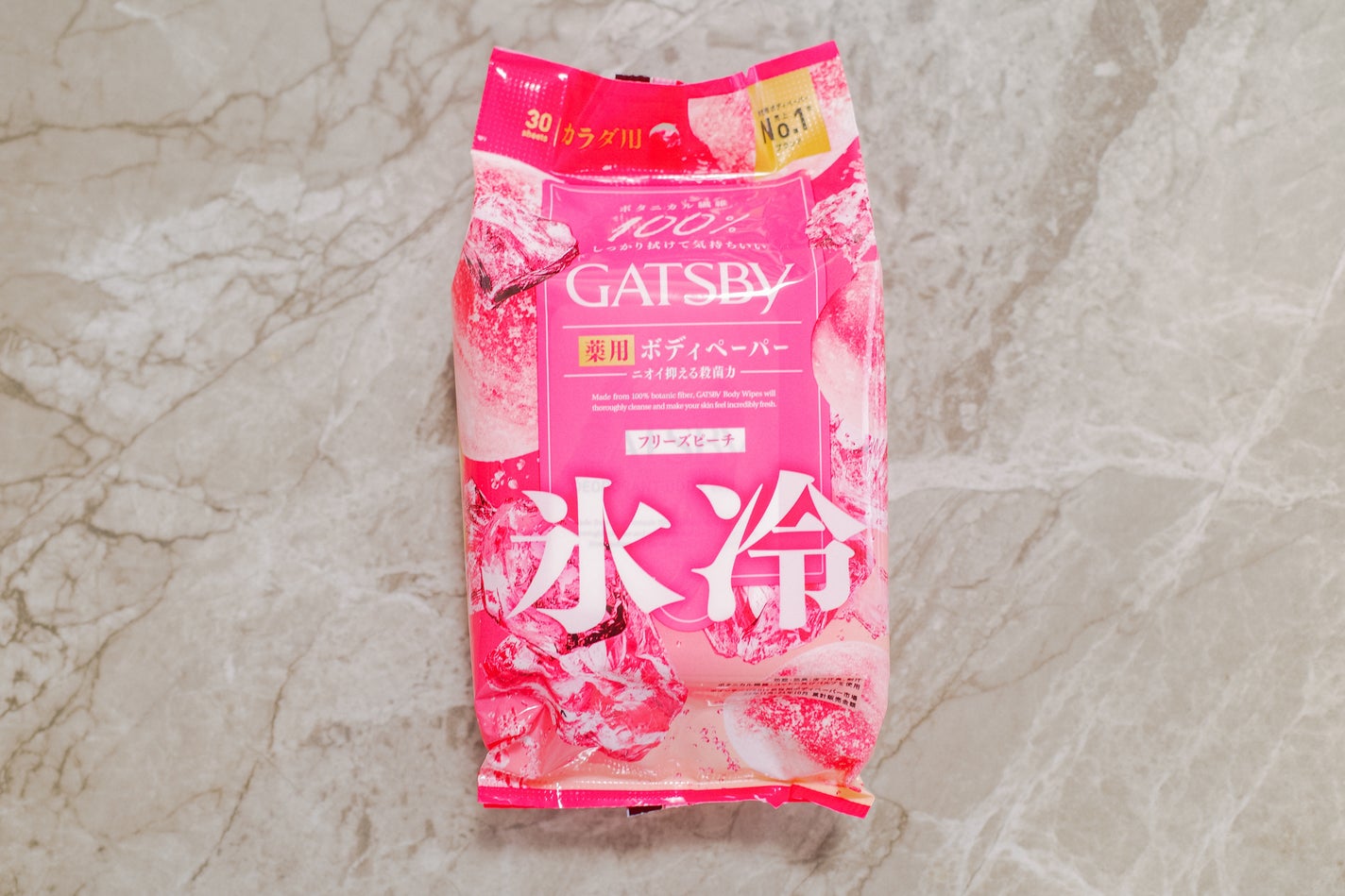 アイスデオドラント ボディペーパーN フリーズピーチ/ギャツビー/ボディシートを使ったクチコミ(1枚目)