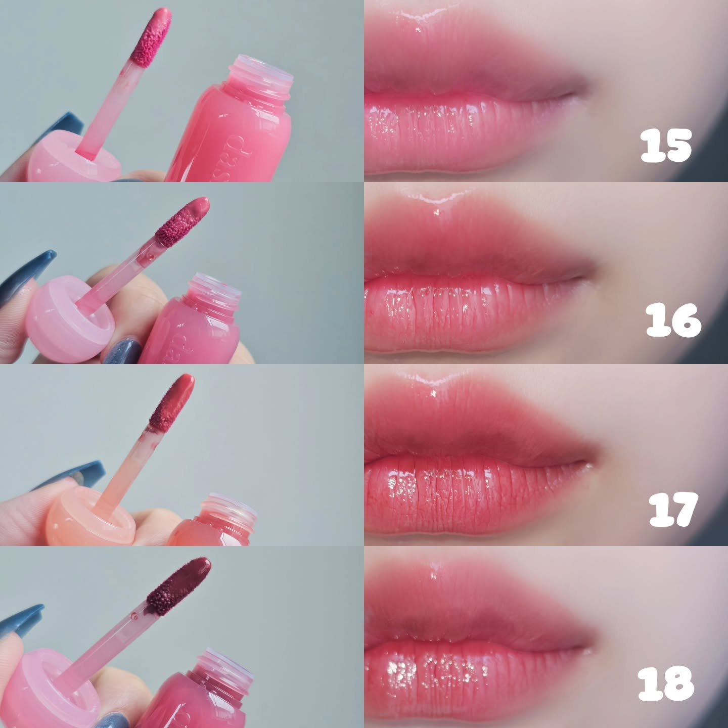 ジューシーデューイグロウティント/dasique/リップティントを使ったクチコミ（3枚目）