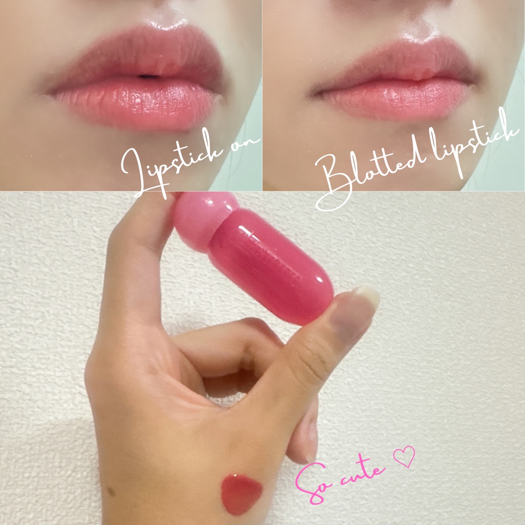 ジューシーデューイグロウティント/dasique/リップティントを使ったクチコミ（2枚目）