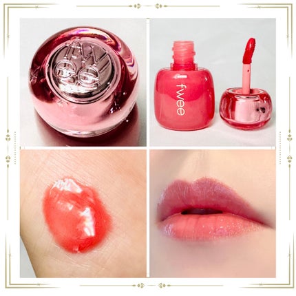 フィー 3Dボリューミングティント 02 バニラデュー/fwee/リップティントを使ったクチコミ(2枚目)