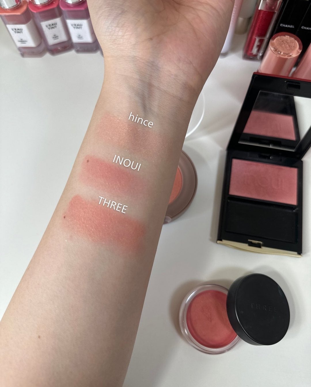 トゥルーディメンショングロウチーク/hince/パウダーチークを使ったクチコミ(4枚目)