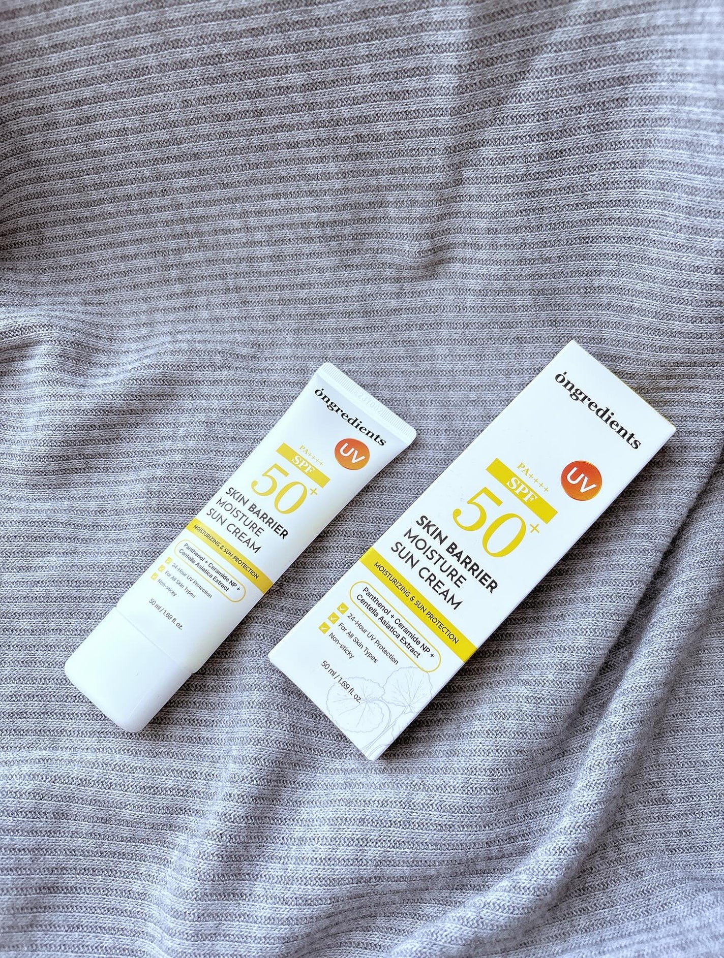 スキンバリアモイスチャーサンクリーム/Ongredients/日焼け止めクリームを使ったクチコミ(3枚目)