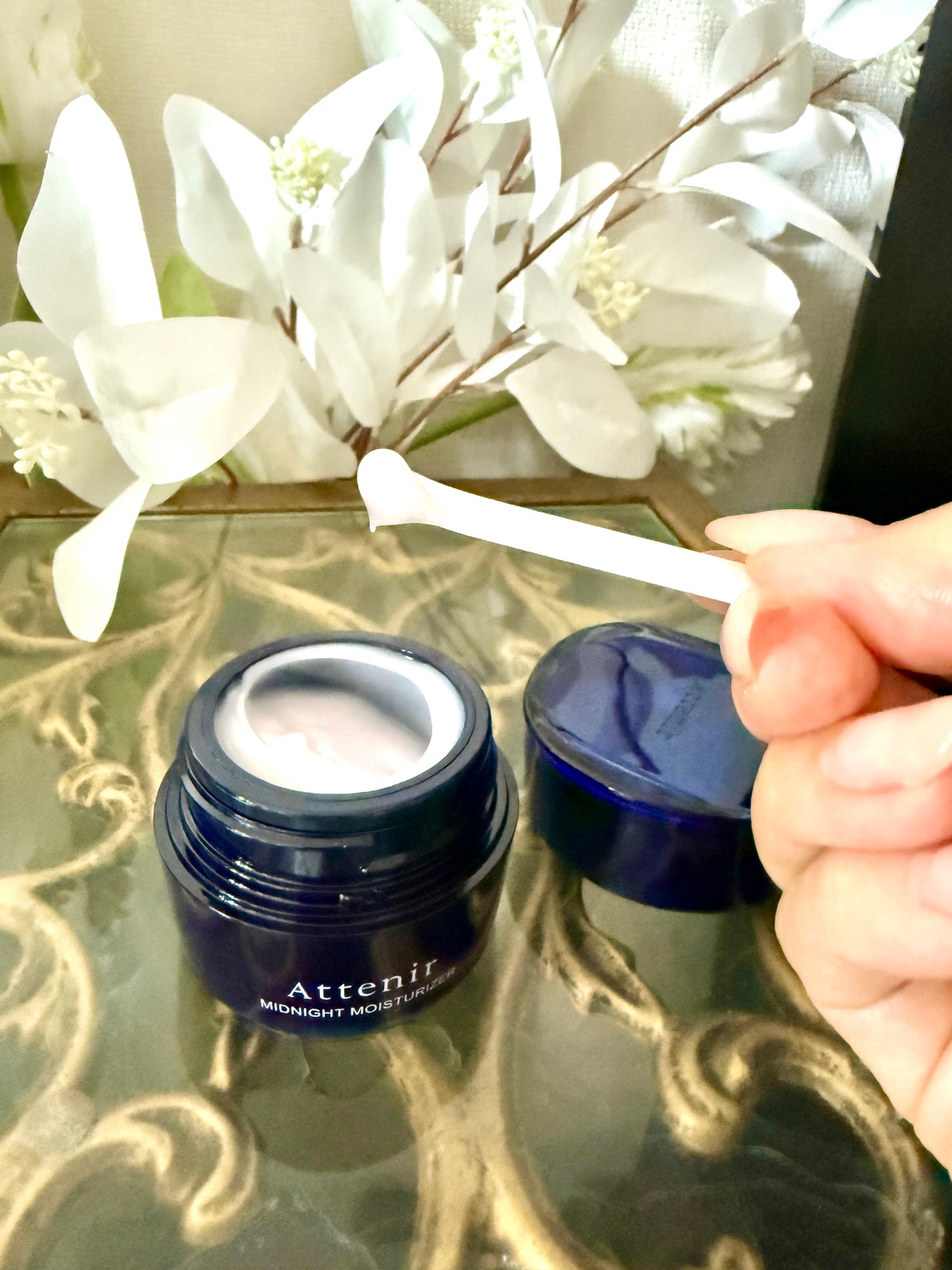 アテニア ミッドナイトモイスチャライザー/アテニア/フェイスクリームを使ったクチコミ(2枚目)