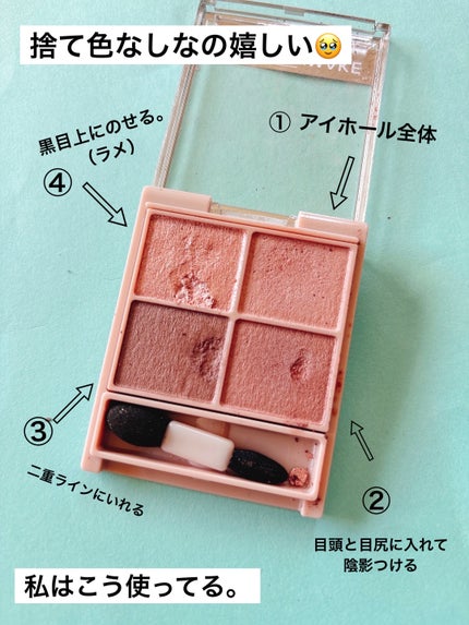 シルキースフレアイズ(マットタイプ)/キャンメイク/アイシャドウパレットを使ったクチコミ(2枚目)