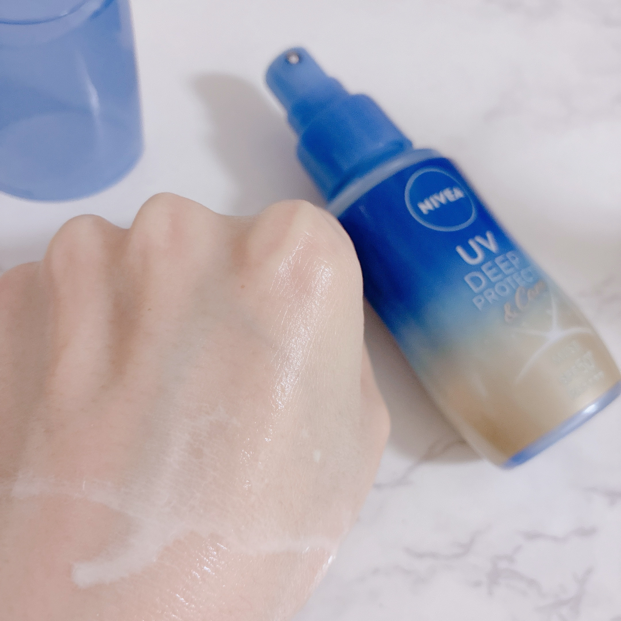 ニベアUV ディーププロテクト＆ケア ミルクミスト/ニベア/日焼け止めミスト・スプレーを使ったクチコミ（3枚目）