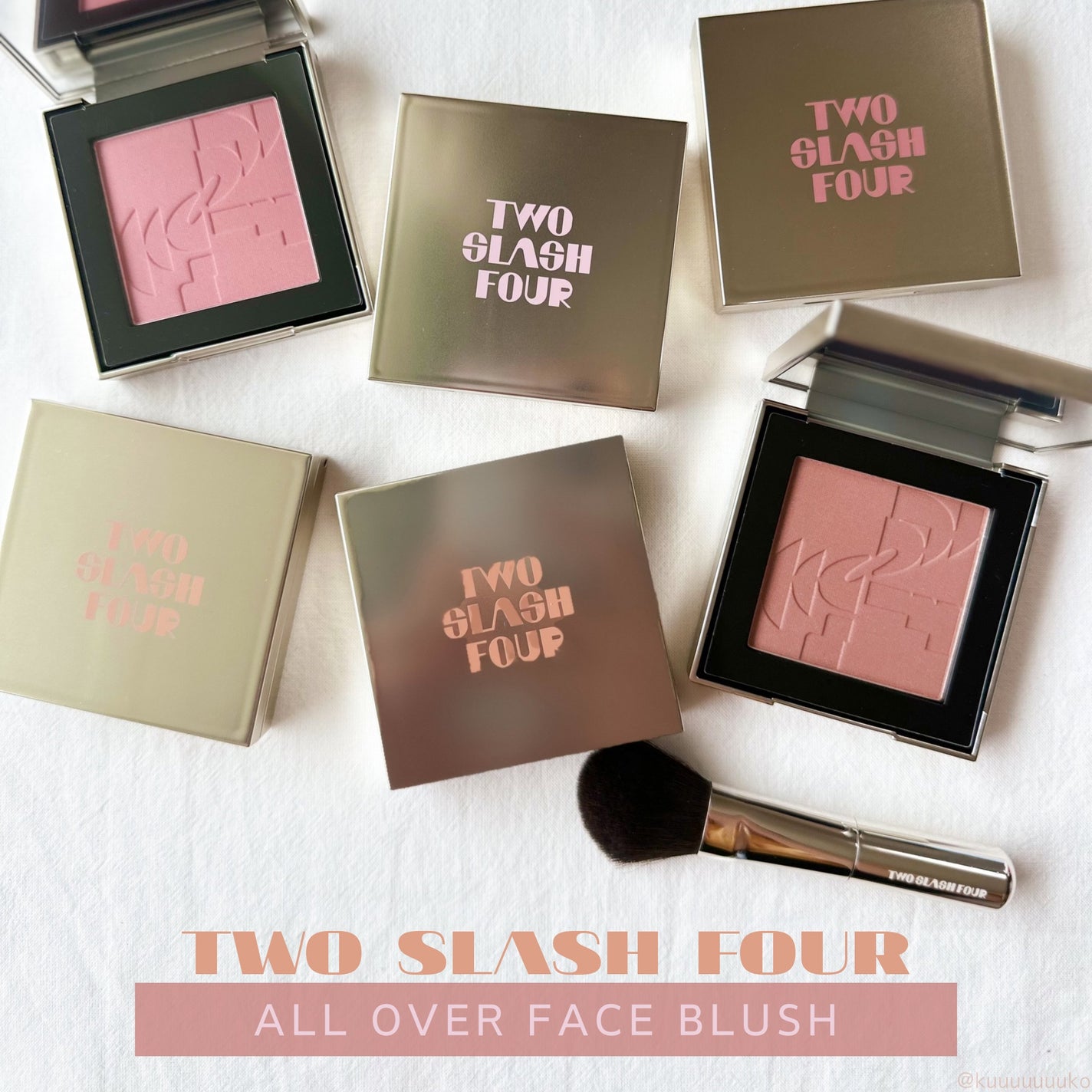 オールオーバーフェイスブラッシュ/TWO SLASH FOUR/パウダーチークを使ったクチコミ(1枚目)