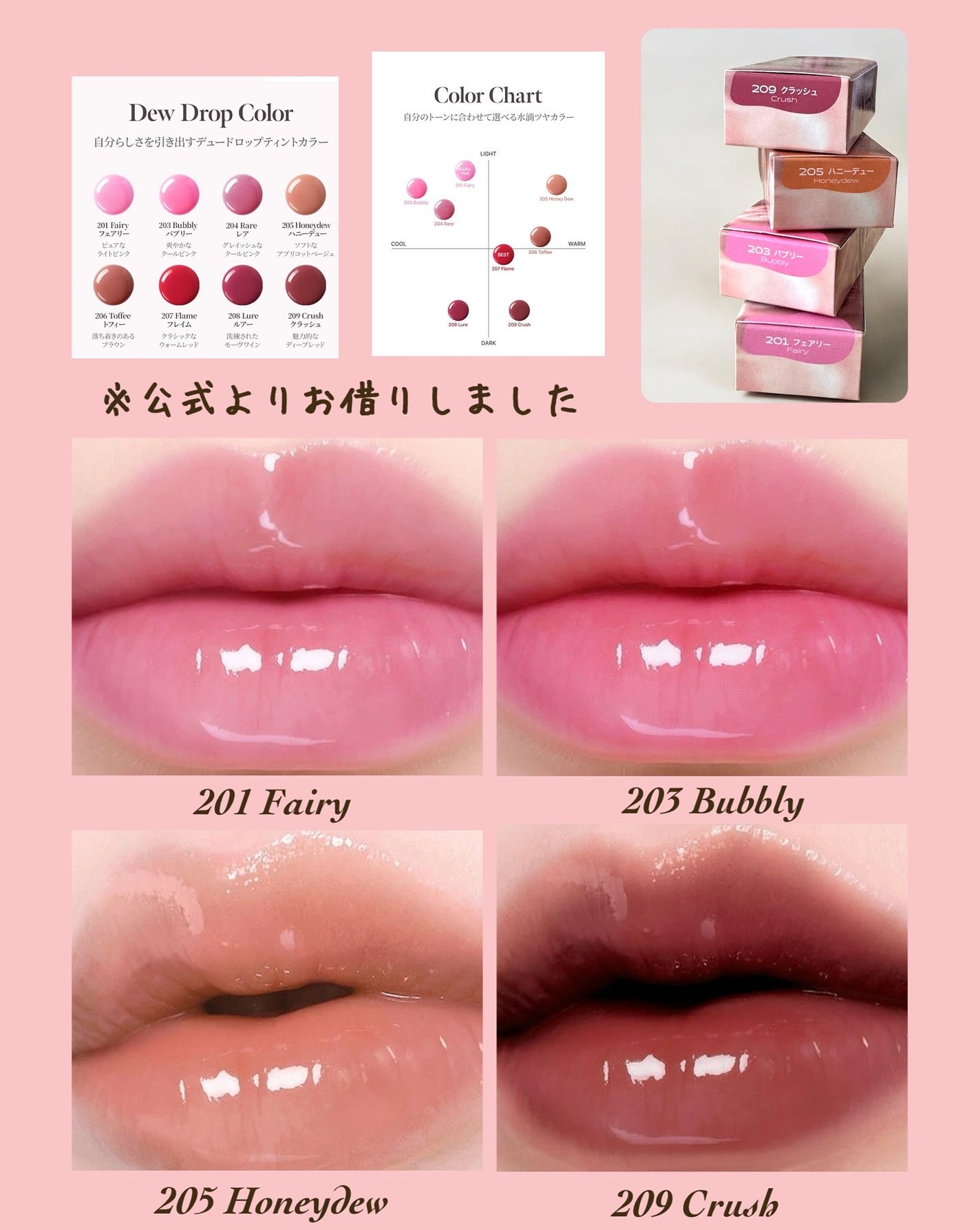 デュー ドロップ ティント/Coralhaze/リップティントを使ったクチコミ(4枚目)