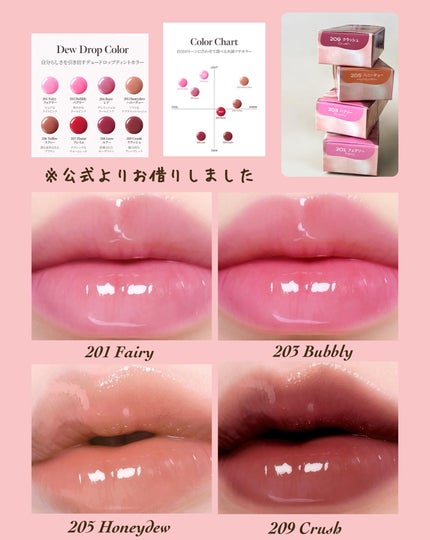 デュー ドロップ ティント/Coralhaze/リップティントを使ったクチコミ(4枚目)