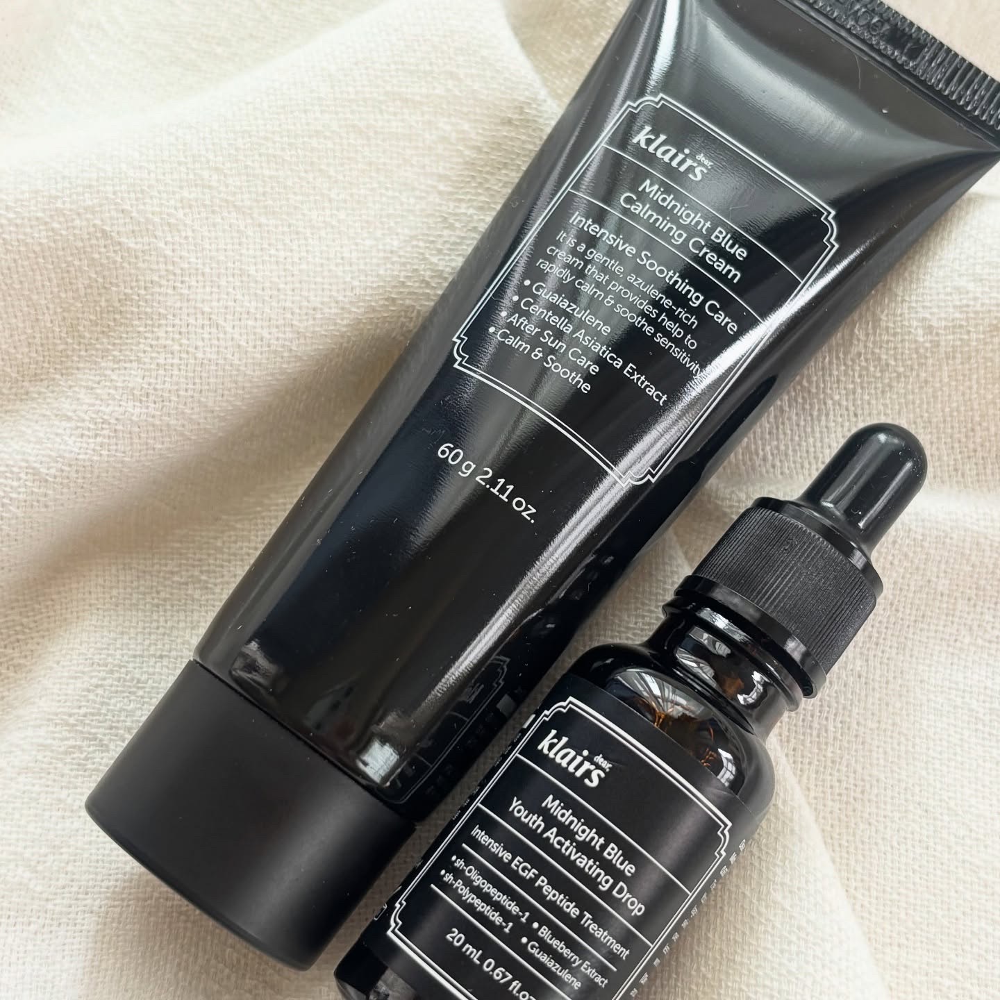 ミッドナイトブルーカーミングクリーム/Klairs/フェイスクリームを使ったクチコミ（2枚目）
