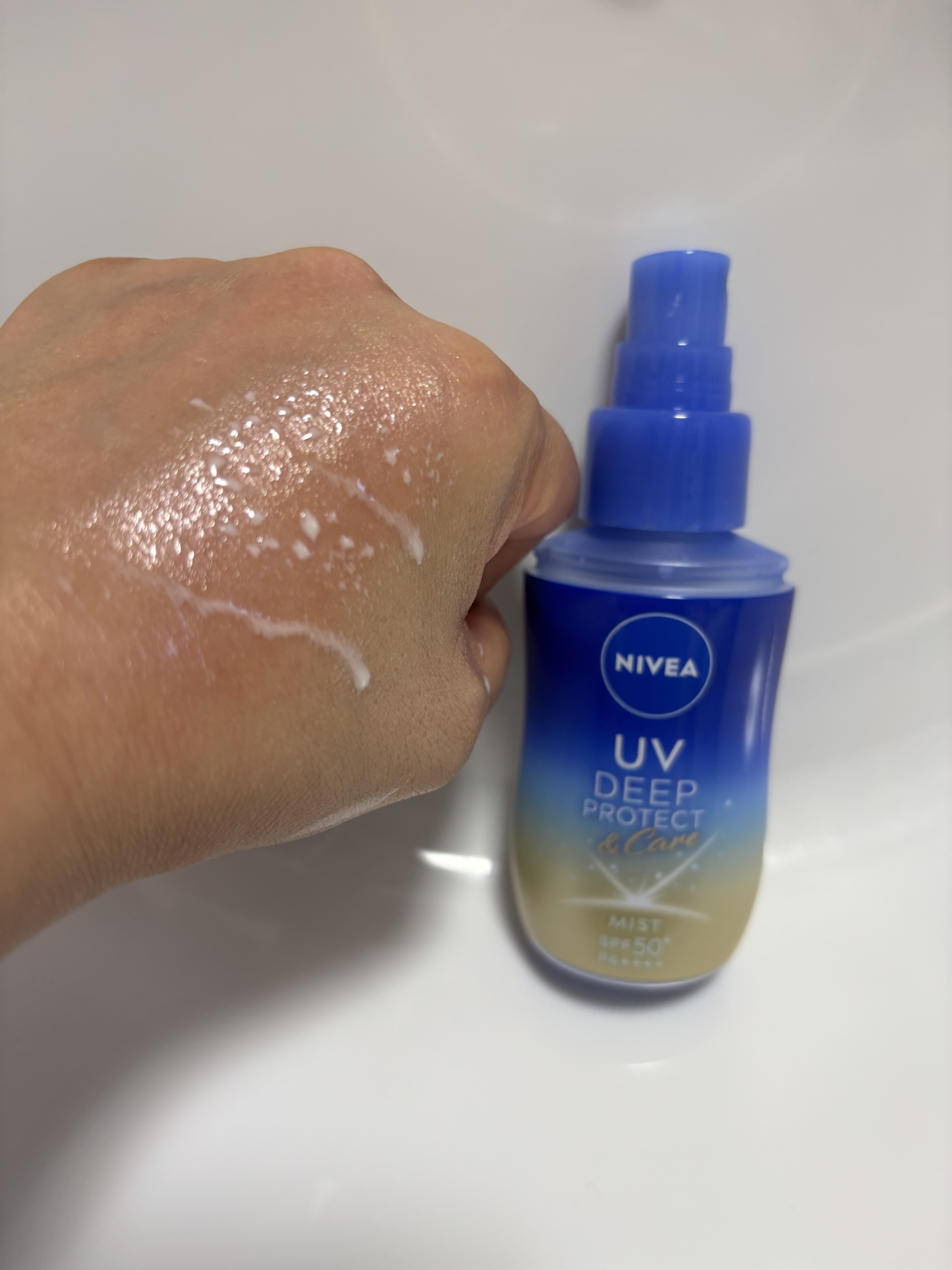ニベアUV ディーププロテクト＆ケア ミルクミスト/ニベア/日焼け止めミスト・スプレーを使ったクチコミ（2枚目）